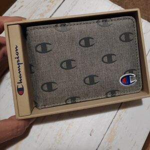 Champion Grey Canvas Bi-Fold Wallet